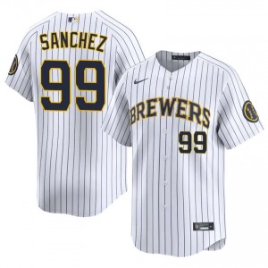#99 Gary Sanchez Gameday Men Baseball Jersey | Brewers White Fan Gear 16639605
