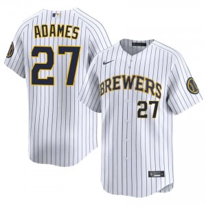 Willy Adames #27 Brew Crew Baseball Jersey | Replica Men White Stitched Edition 64444271