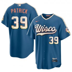 Brew Crew Chad Patrick #39 Blue Men City Connect Baseball Jersey | 2026 Season MLB 22091614