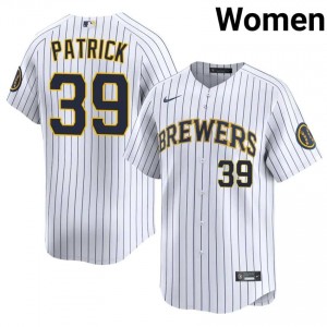 White Chad Patrick #39 Milwaukee Brewers Baseball Sewn Jersey | Gameday Women Fit 58523541