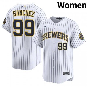 Gary Sanchez #99 Brew Crew Baseball Jersey | Durable Women White Stitched Edition 38945543