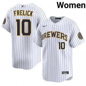 White Sal Frelick #10 Brewers Baseball Stitched Jersey | Iconic Women Fit 91899911