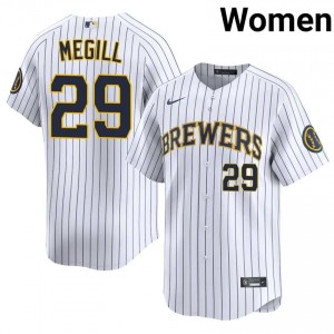 Trevor Megill #29 Brewers Baseball Jersey | Classic Women White Embroidery Edition 19102054