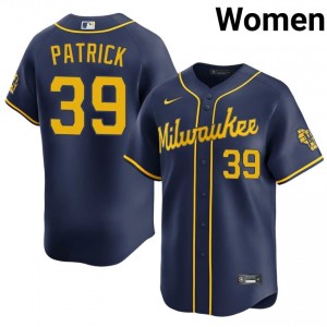Chad Patrick #39 Milwaukee Baseball Jersey | Pro-Grade Women Navy Stitched Edition 76834542