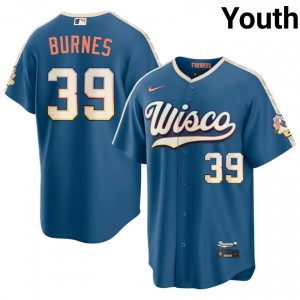 #39 Corbin Burnes Limited Youth City Connect Baseball Jersey | Brewers Blue Fan Gear 81104497
